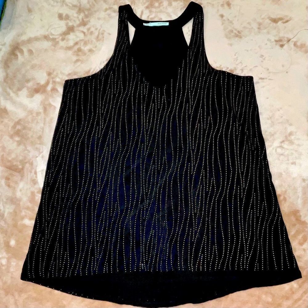 Maurices BLACK & GOLD LINED TOP-SIZE MEDIUM
